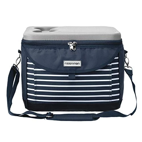 anndora Kühltasche 22 Liter – Isoliertasche mit Getränkehalter & Tragegurt – auslaufsicher & stabil – Thermotasche für Picknick, Lunch & Einkauf