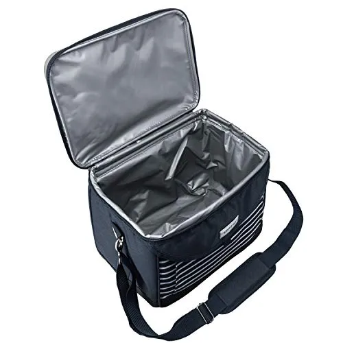 anndora Kühltasche 22 Liter – Isoliertasche mit Getränkehalter & Tragegurt – auslaufsicher & stabil – Thermotasche für Picknick, Lunch & Einkauf