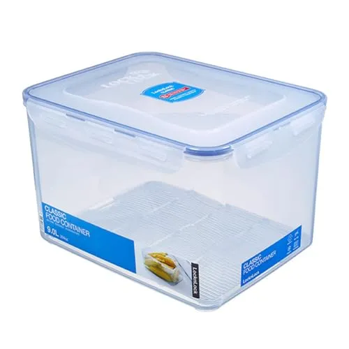 LocknLock PP Classic Vorratsdose mit Ablaufgitter, 9 L, 29,5 x 23 x 18,5 cm, Gefrier-& Kühlschrank Organizer, Spülmaschinen-& Mikrowellengeeignet
