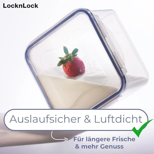 LocknLock PP Classic Vorratsdose mit Ablaufgitter, 9 L, 29,5 x 23 x 18,5 cm, Gefrier-& Kühlschrank Organizer, Spülmaschinen-& Mikrowellengeeignet