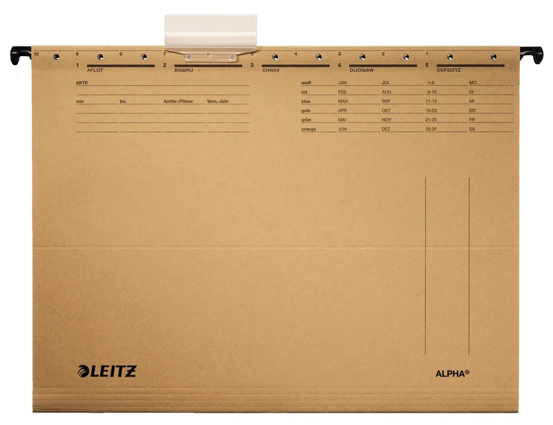 Leitz Hängemappe ALPHA/1915-00-00 A4 naturbraun 250g/qm, 1 Stück