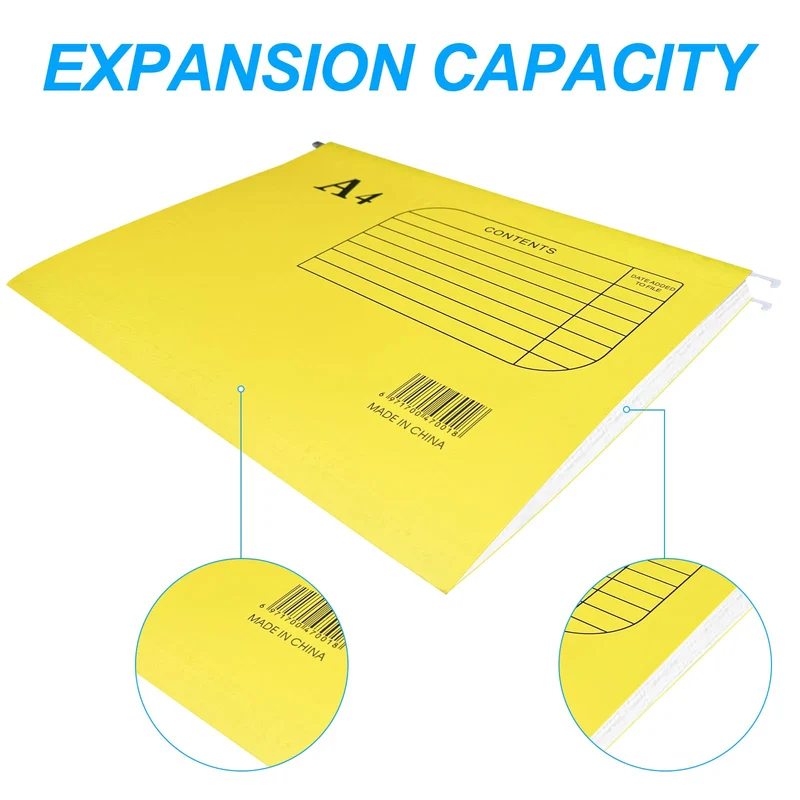 Traxenta 15 Stück Hängeregister Mappen A4, Foolscap Hängemappen,Hängeordner