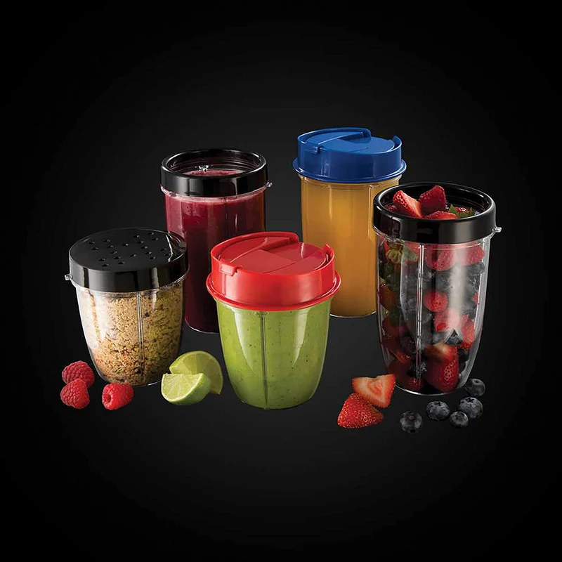 Russell Hobbs Standmixer, Edelstahl/Schwarz, 22.000 U/min, 5 Behälter