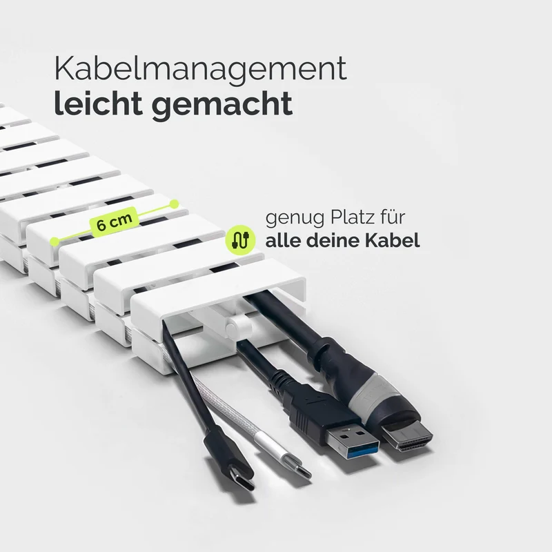 VALU Kabelorganisation · Weiß