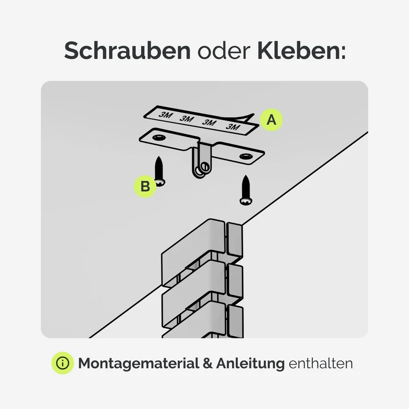 VALU Kabelorganisation · Weiß