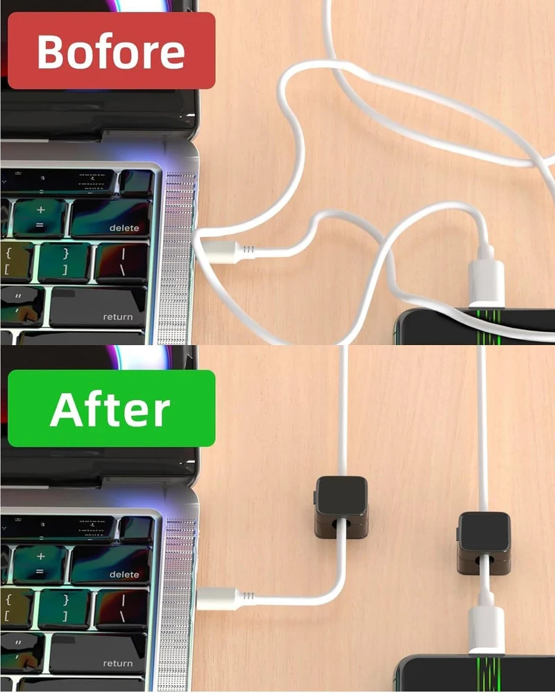 20 Stück Kabelhalter Kabelclips, Kabel Organizer - [Einhand-Bedienung] Feder Kabelklemmen Selbstklebend, Kabelorganizer für Schreibtisch/Wand, Kabelmanagement für Netzkabel, HDMI,