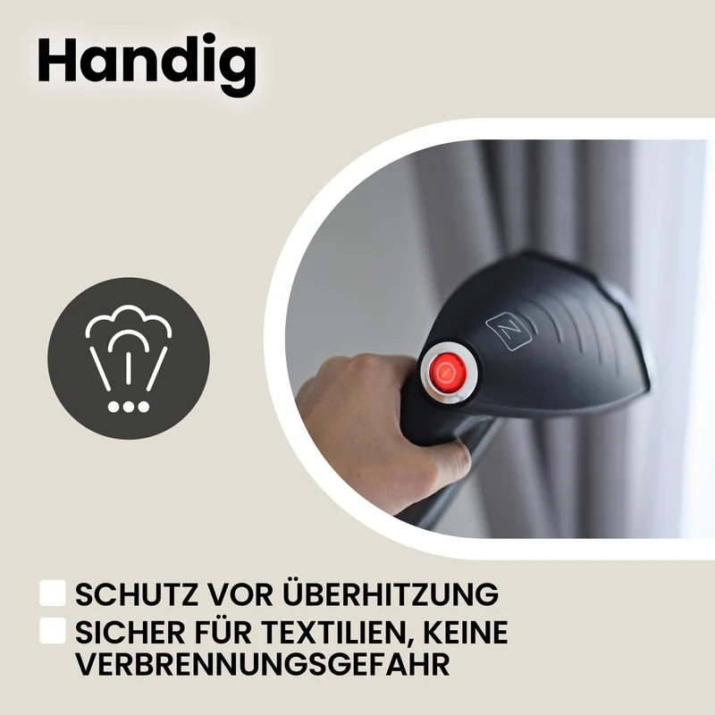 ZEEGMA Handig Steamer Dampfglätter, Dampfbügeleisen Dampfer für Kleidung