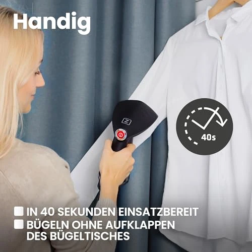 ZEEGMA Handig Steamer Dampfglätter, Dampfbügeleisen Dampfer für Kleidung