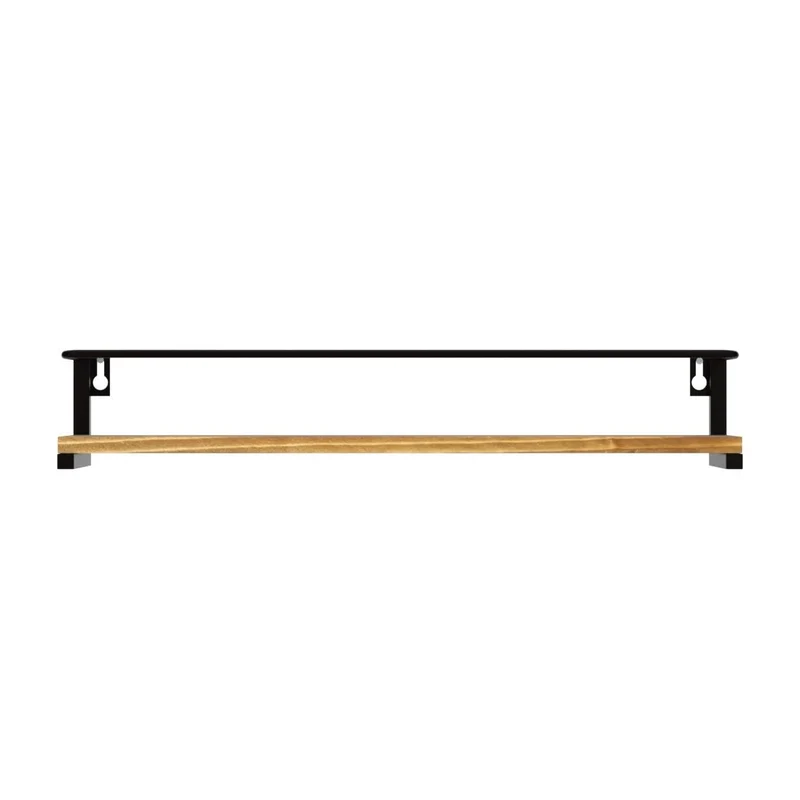 OROPY 2 Stück Gewürzregal Wand für Küche, Gewürzhalter Hängend holz, 40x9cm