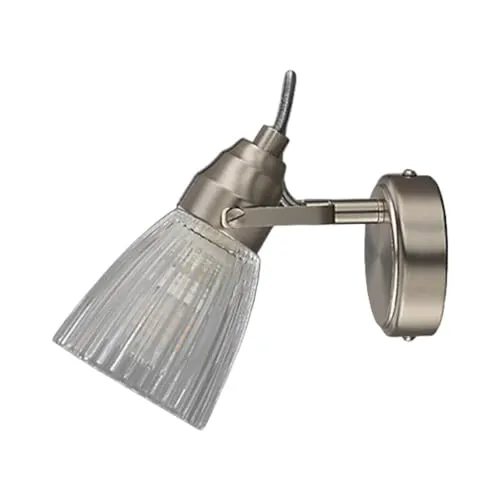 Lindby Wandleuchte, Wandlampe Bad Kara (spritzwassergeschützt (Modern) in Alu aus Glas (1 flammig G9) - Wandleuchten Spiegelleuchte Badezimmer Wandbeleuchtung Badezimmerleuchte