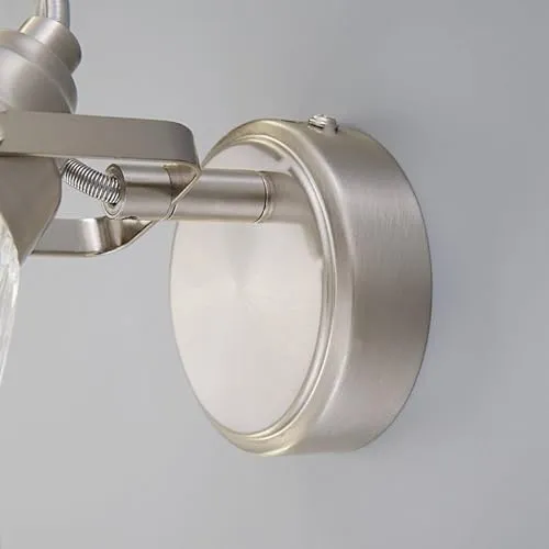 Lindby Wandleuchte, Wandlampe Bad Kara (spritzwassergeschützt (Modern) in Alu aus Glas (1 flammig G9) - Wandleuchten Spiegelleuchte Badezimmer Wandbeleuchtung Badezimmerleuchte