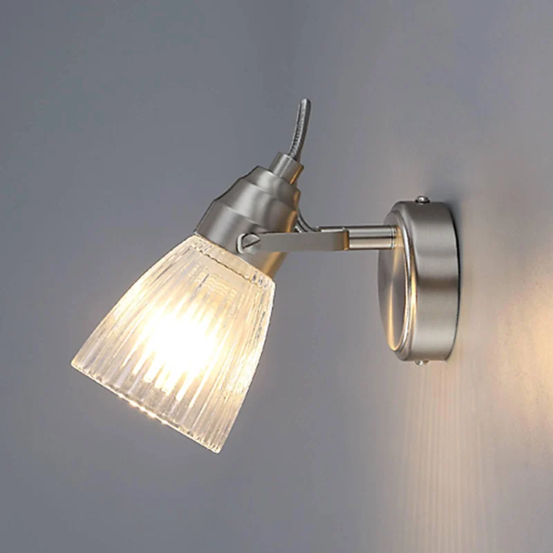 Lindby Wandleuchte, Wandlampe Bad Kara (spritzwassergeschützt (Modern) in Alu aus Glas (1 flammig G9) - Wandleuchten Spiegelleuchte Badezimmer Wandbeleuchtung Badezimmerleuchte