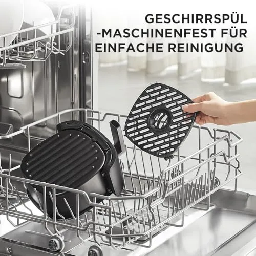 Midea Heißluftfritteuse 2L, 1150W Airfryer, Heißluft Fritteusen, Schwarz