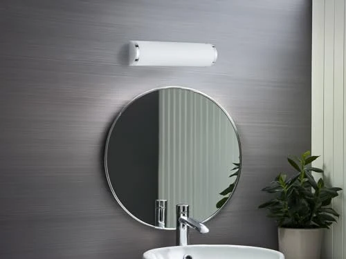 Trio Leuchten Wandleuchte Xavi 2803021-06, Metall Chrom, Glas weiß satiniert, exkl. 2x E14