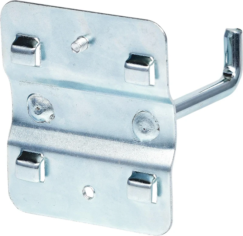 KS Tools 860.0817 Doppelter Werkzeughalter mit senkrechtem Hakenende, Ø 6 mm, 50mm, Grau