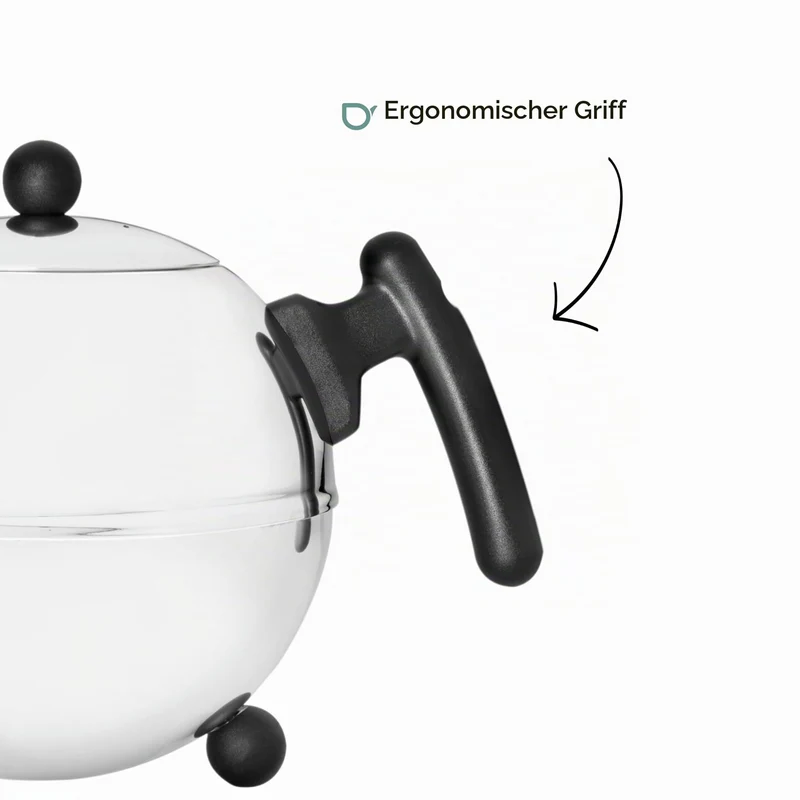 Bredemeijer Teekanne 1.5 L matt schwarz doppelwandig Duet Bella Ronde