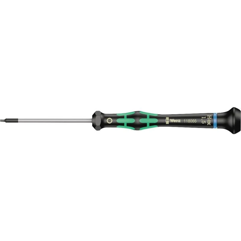 Wera 2054 Elektroniker-Sechskantschraubendreher, Hex-Plus, 1,5 x 60 mm, 05118066001