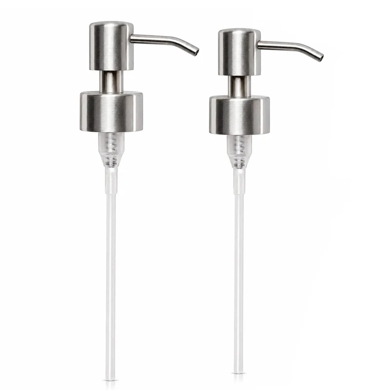 Seifenspender Pumpkopf, Ersatz 28 mm Gewinde, Edelstahl, 2er-Pack