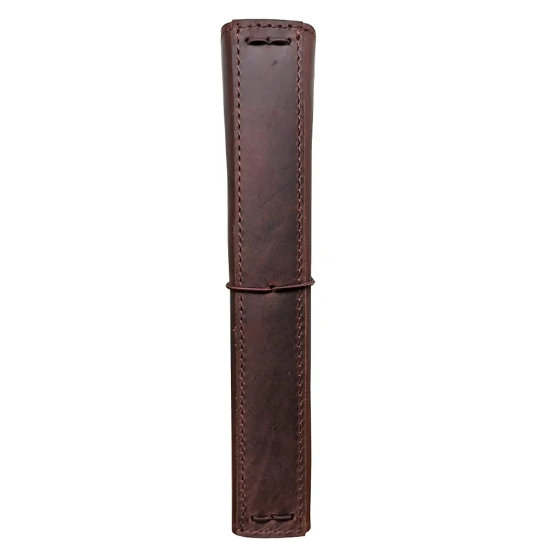 newestor Travelers Notebook Cover with Inner Pockets, Card Slots and Pen Holder, A5, Dark Brown
