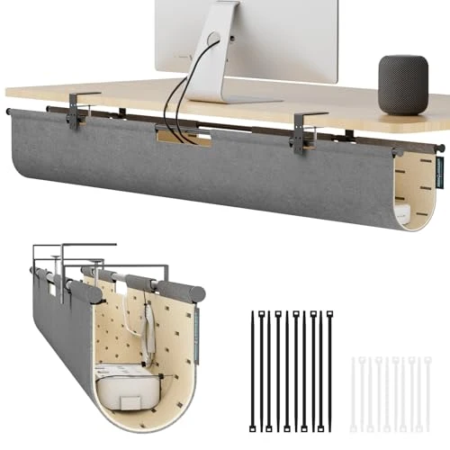 ERGO COLLECT Kabelorganisation · Grau/Khaki · 115 cm