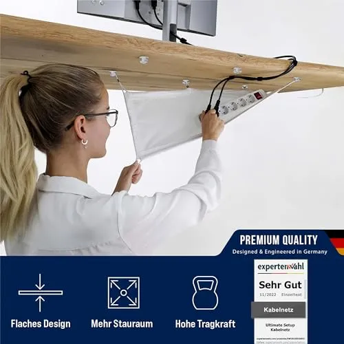 Ultimate Setup Kabelorganisation · 63,5x24 cm · Weiß
