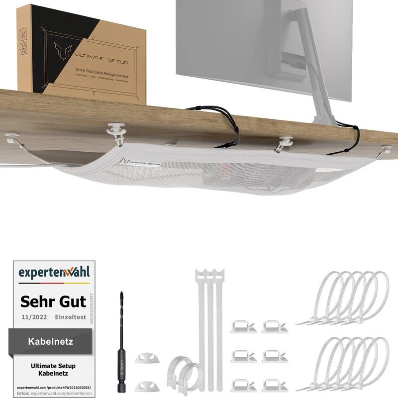 Ultimate Setup Kabelorganisation · 63,5x24 cm · Weiß