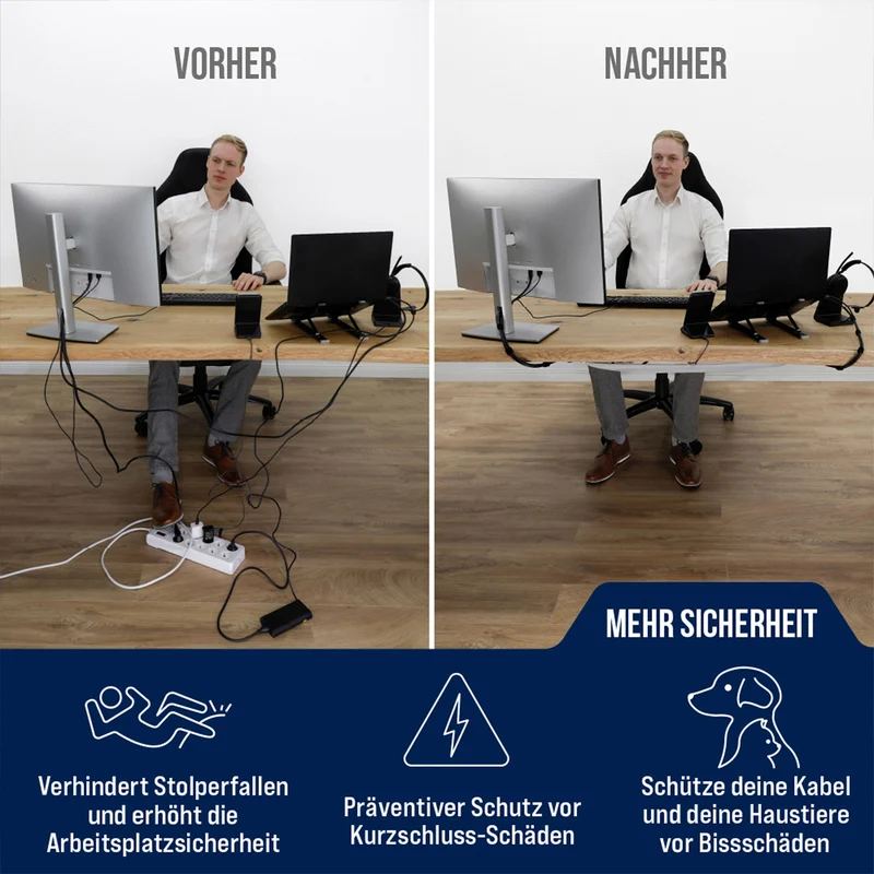 Ultimate Setup Kabelorganisation · 63,5x24 cm · Weiß