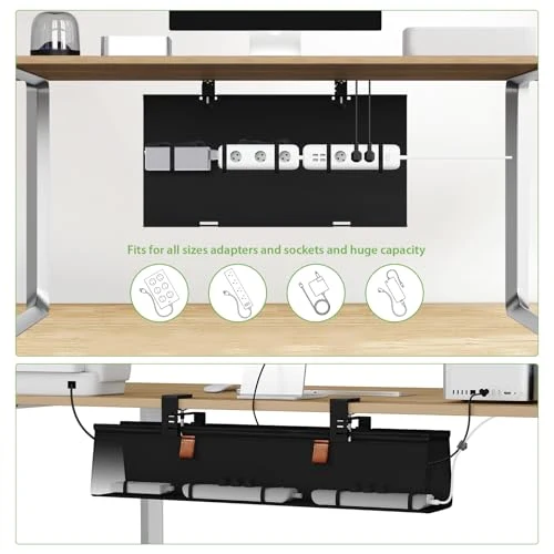 KEEGH Kabelorganisation · Groß(76cm) · Schwarz