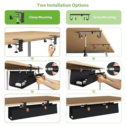 KEEGH Kabelorganisation · Groß(76cm) · Schwarz
