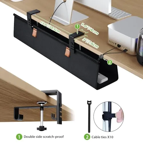 KEEGH Kabelorganisation · Groß(76cm) · Schwarz