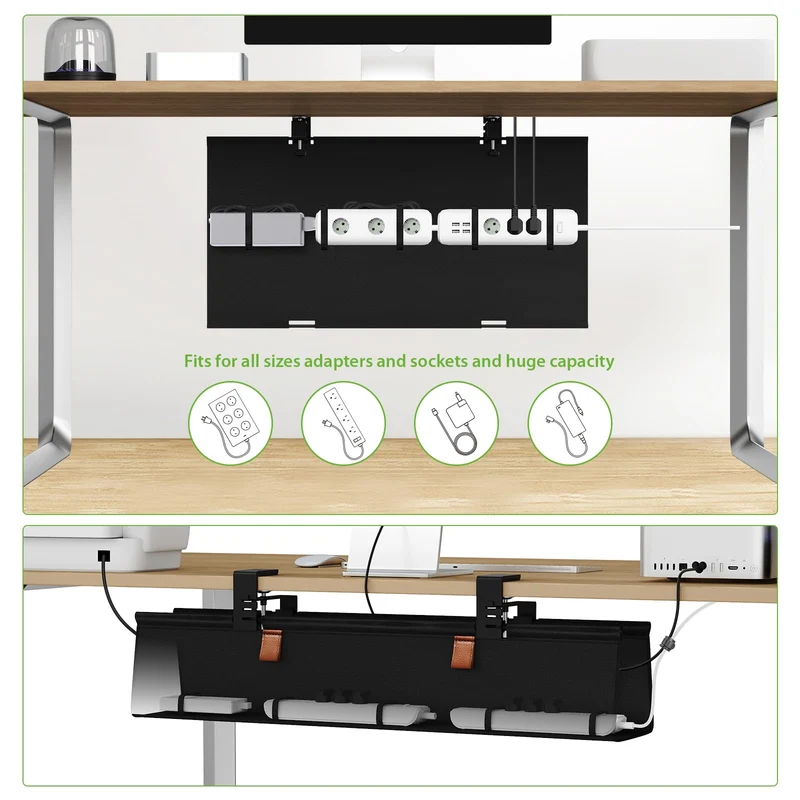 KEEGH Kabelorganisation · Groß(76cm) · Schwarz