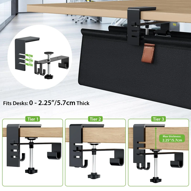 KEEGH Kabelorganisation · Groß(76cm) · Schwarz