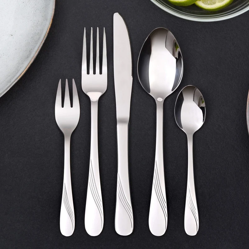 GRÄWE Besteckset für 6 Personen aus Edelstahl, Tafelbesteck Set 30-teilig, nickelfrei, rostfrei, handpoliert, spülmaschinengeeignet - Serie Stralsund