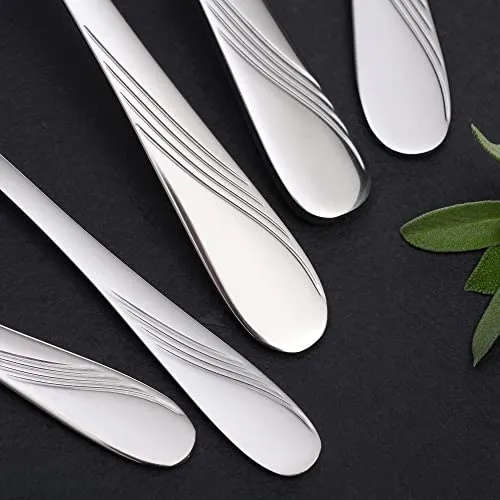 GRÄWE Besteckset für 6 Personen aus Edelstahl, Tafelbesteck Set 30-teilig, nickelfrei, rostfrei, handpoliert, spülmaschinengeeignet - Serie Stralsund