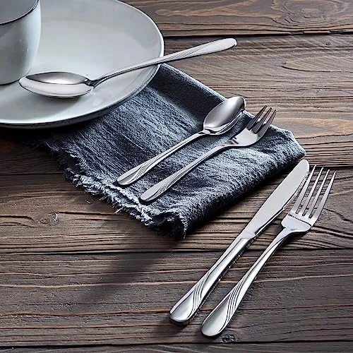 GRÄWE Besteckset für 6 Personen aus Edelstahl, Tafelbesteck Set 30-teilig, nickelfrei, rostfrei, handpoliert, spülmaschinengeeignet - Serie Stralsund