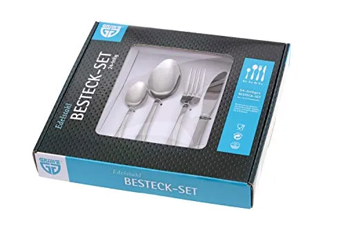 GRÄWE Besteckset für 6 Personen aus Edelstahl, Tafelbesteck Set 30-teilig, nickelfrei, rostfrei, handpoliert, spülmaschinengeeignet - Serie Stralsund
