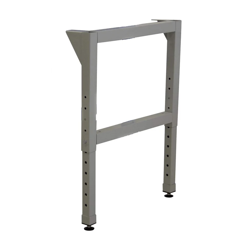 ADB Werkbankfuß höhenverstellbar, Vierkantrohr 50x50x2 mm, pulverbeschichtet, für Werkbänke mit Tiefe 700 mm, inkl. Montagematerial und Bodengleiter