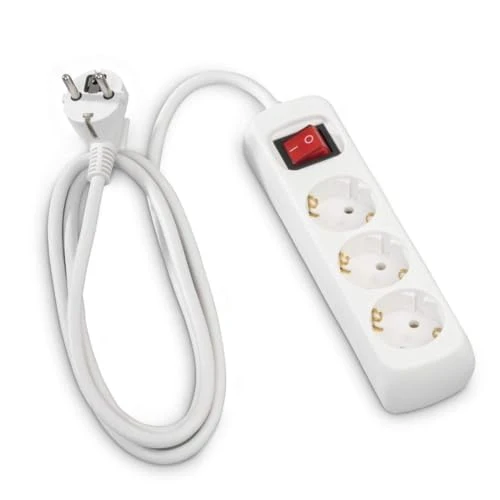 Hama Steckdosenleiste 3-Fach, Kabel 1,4m, GS geprüft