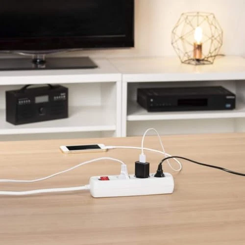 Hama Steckdosenleiste 3-Fach, Kabel 1,4m, GS geprüft