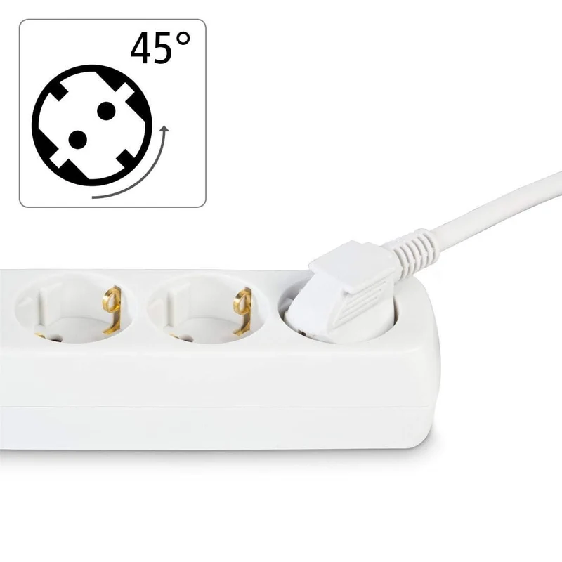 Hama Steckdosenleiste 3-Fach, Kabel 1,4m, GS geprüft
