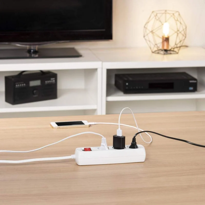 Hama Steckdosenleiste 3-Fach, Kabel 1,4m, GS geprüft