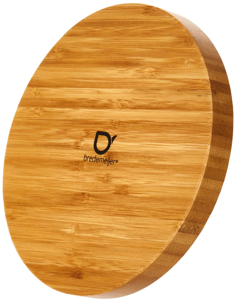 Bredemeijer runder brauner Untersetzer aus Holz Ø 18 cm für Teekannen