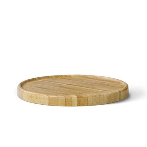 Bredemeijer runder brauner Untersetzer aus Holz Ø 18 cm für Teekannen
