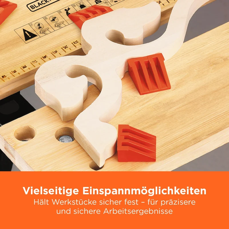 BLACK+DECKER Workmate 536 Werkbank mit Zwei Arbeitshöhen, WM536-XJ