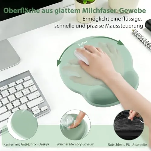 Sushret Handgelenkauflage · 18 x 3.5 tum · Grün
