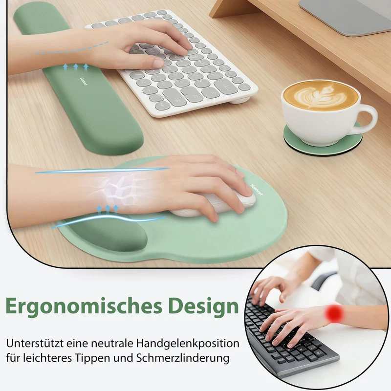 Sushret Handgelenkauflage · 18 x 3.5 tum · Grün