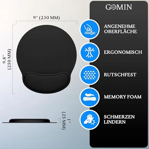 Gomin Handgelenkauflage · Schwarz