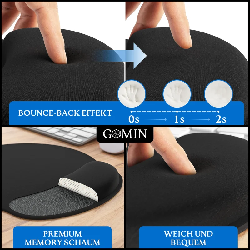 Gomin Handgelenkauflage · Schwarz