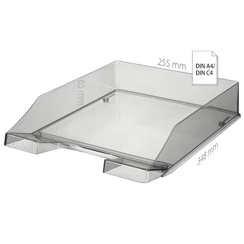 HAN Briefablage · 34,8L x 25,5B x 6,5H cm · Transparent-grün