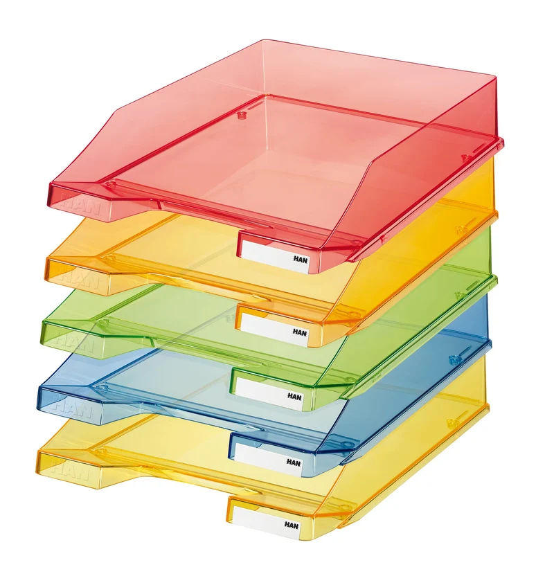 HAN Briefablage · 34,8L x 25,5B x 6,5H cm · Transparent-grün